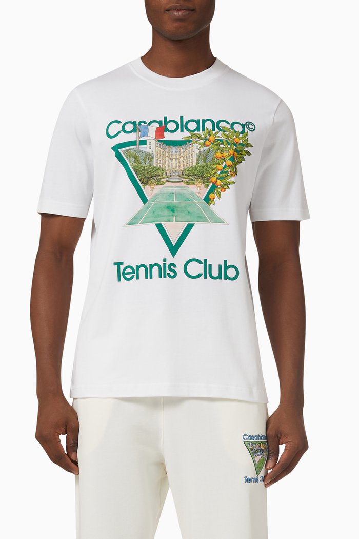 

Tennis Club Icon T-shirt in Jersey, White
