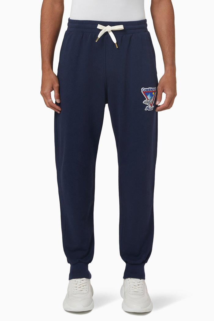 Aiiiir Embroidered Sweatpants, Blue