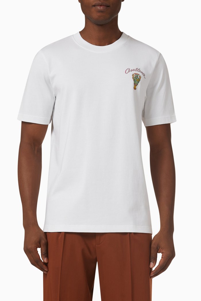 

L'Amour En Fleur T-shirt in Jersey, White