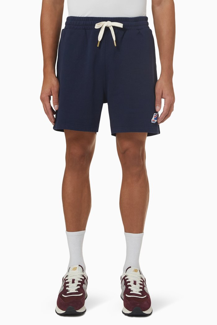

Patch Sweatshorts in Cotton Jersey, Blue