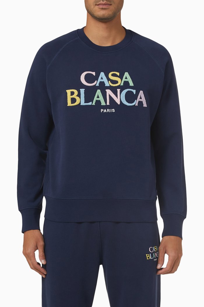 

Stacked Logo Sweatshirt, Blue