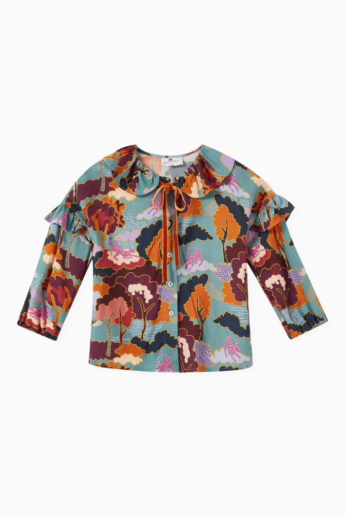 

Patti Blouse in Cotton, Blue