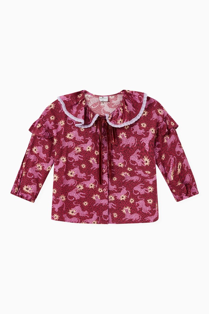 Patti Blouse in Cotton, Pink