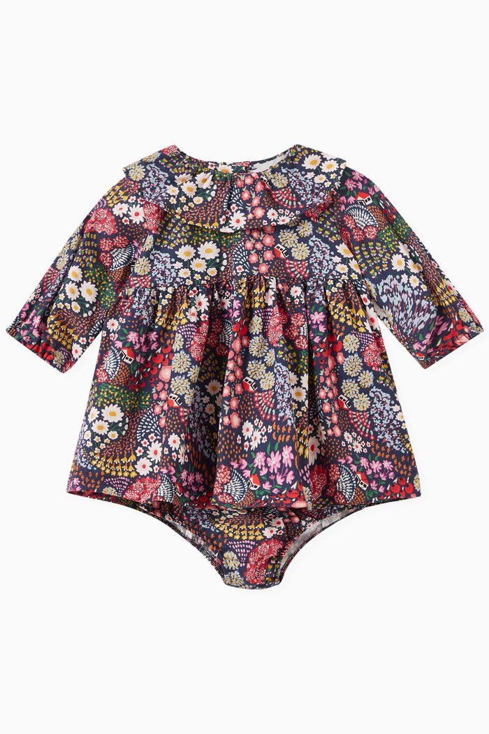 

Patti Floral Dress in Cotton, Multicolour