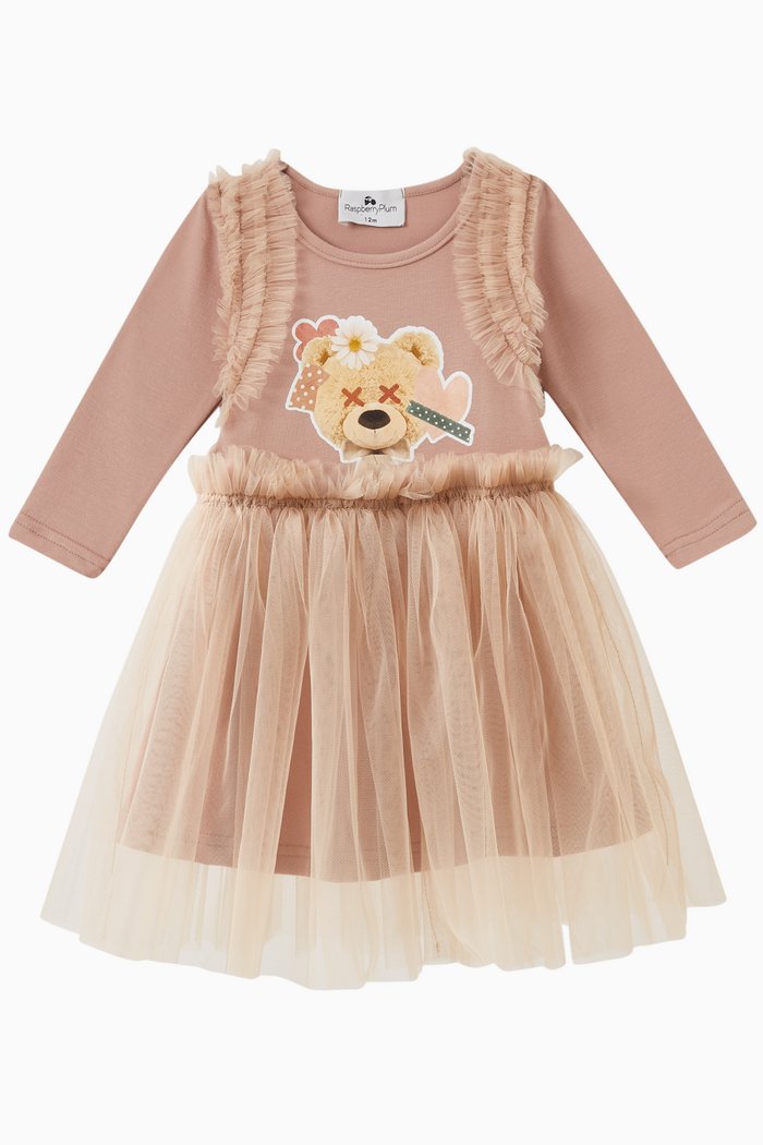 

Odette Dress in Cotton-jersey, Brown