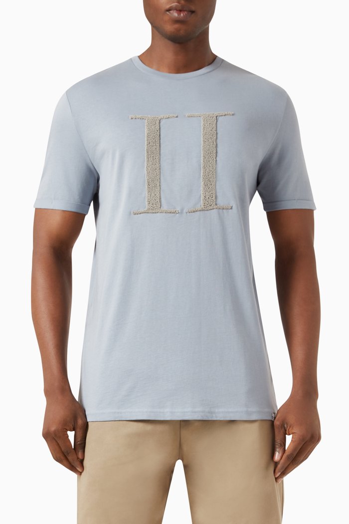Encore Bouclé T-shirt in Cotton-jersey, Blue