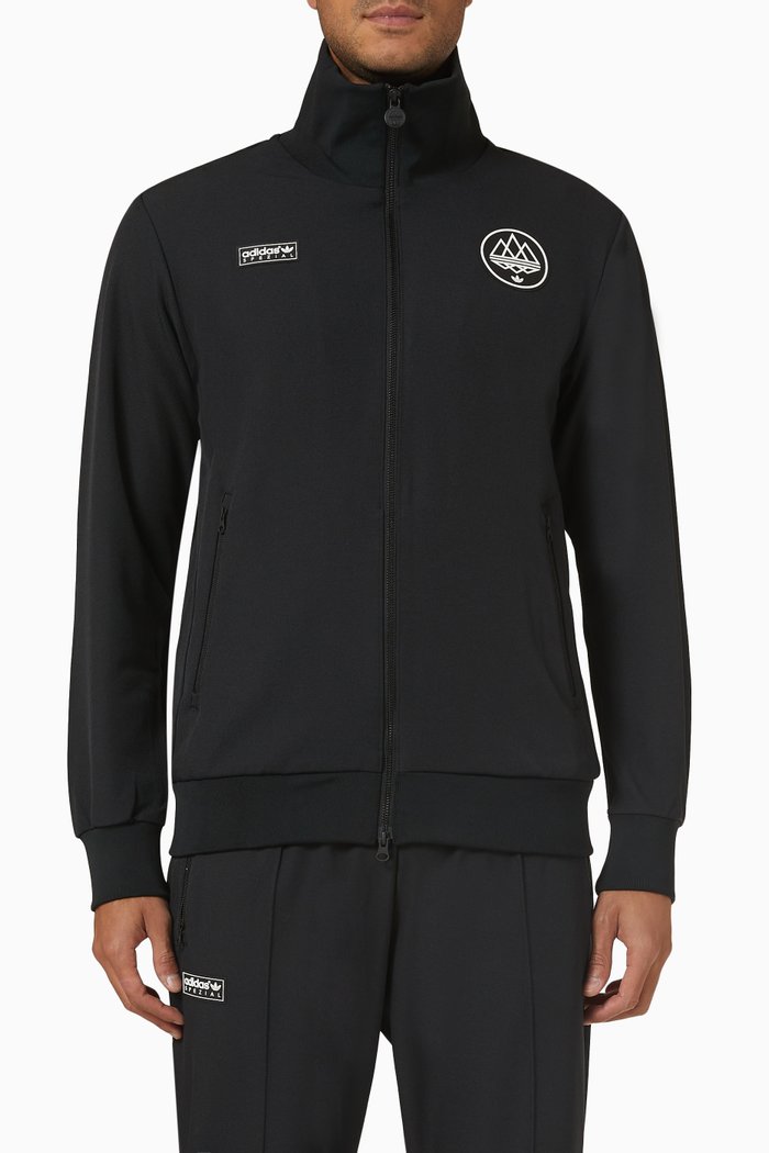 

Marnach Track Top in Recycled Nylon, Black