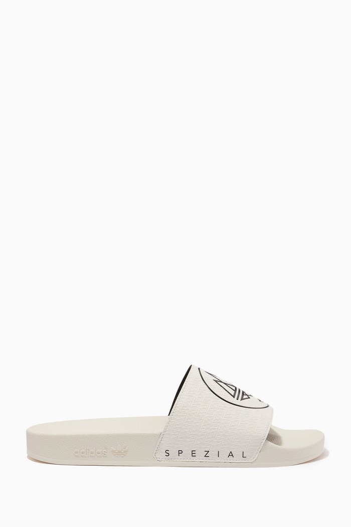 Adilette SPZL Slides in Rubber, White