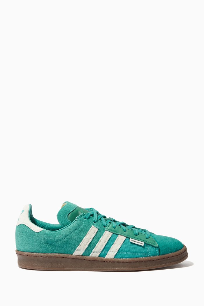 

x Darryl Brown Campus 80 Sneakers in Suede, Green