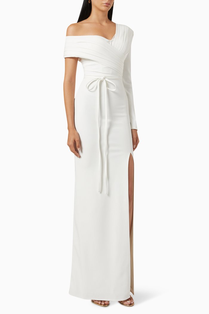 

Off-shoulder Gown, White