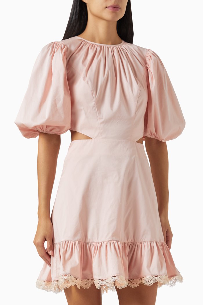 

Penny Mini Dress in Soft-cotton, Pink