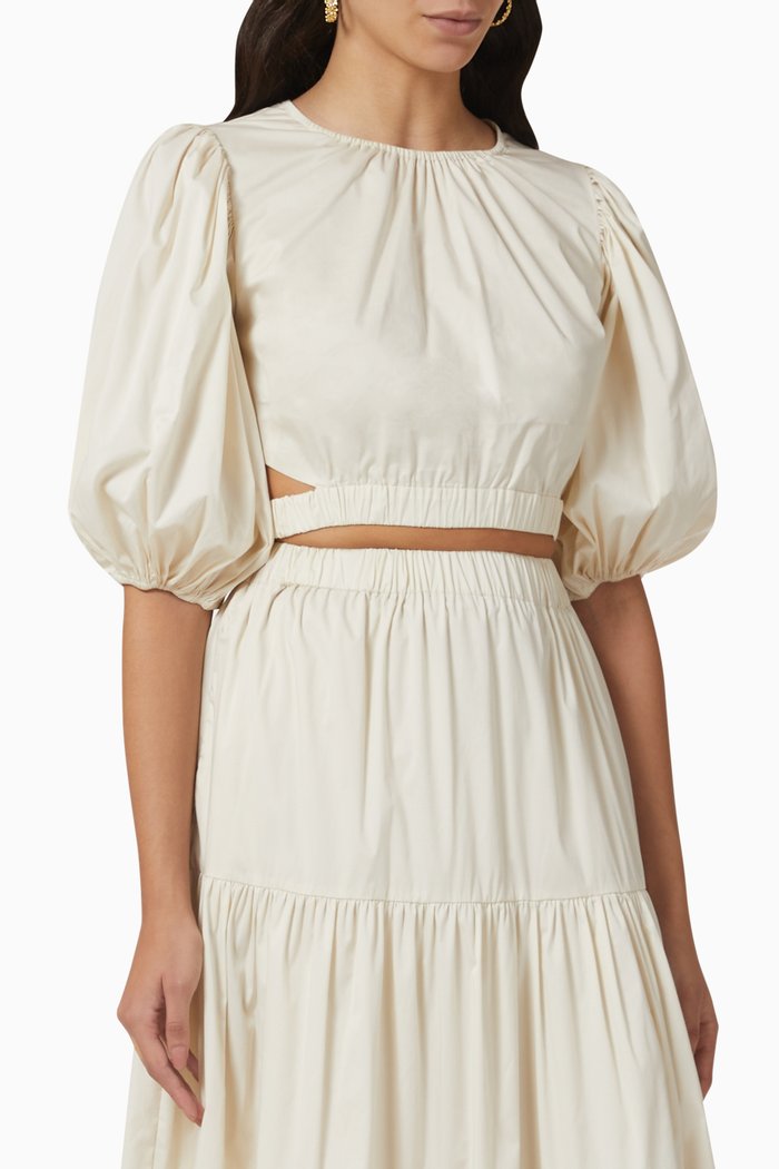 

Penny Crop Top in Soft-cotton, Neutral