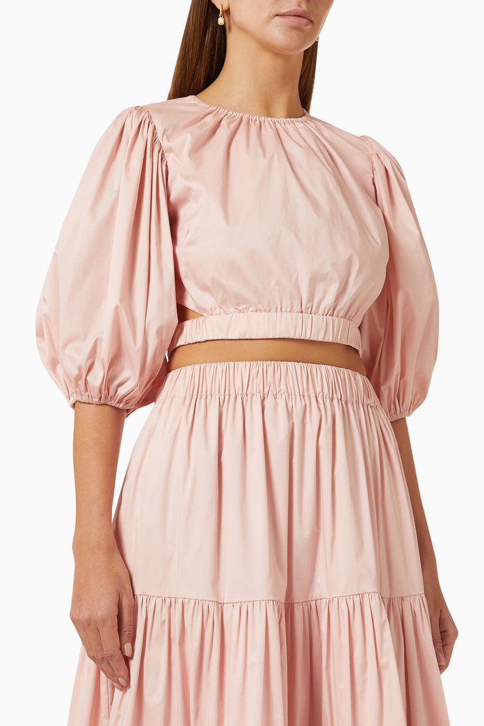 

Penny Crop Top in Soft-cotton, Pink