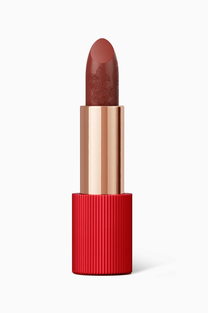 

102 Terracotta Red Matte Silk Lipstick, 3.5g, Colourless