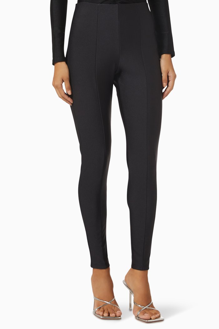 

Shine Compression Skinny-fit Leggings, Black