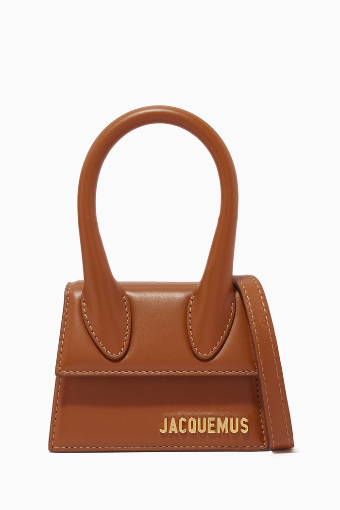 

Le Chiquito Tote Bag in Smooth Leather, Brown