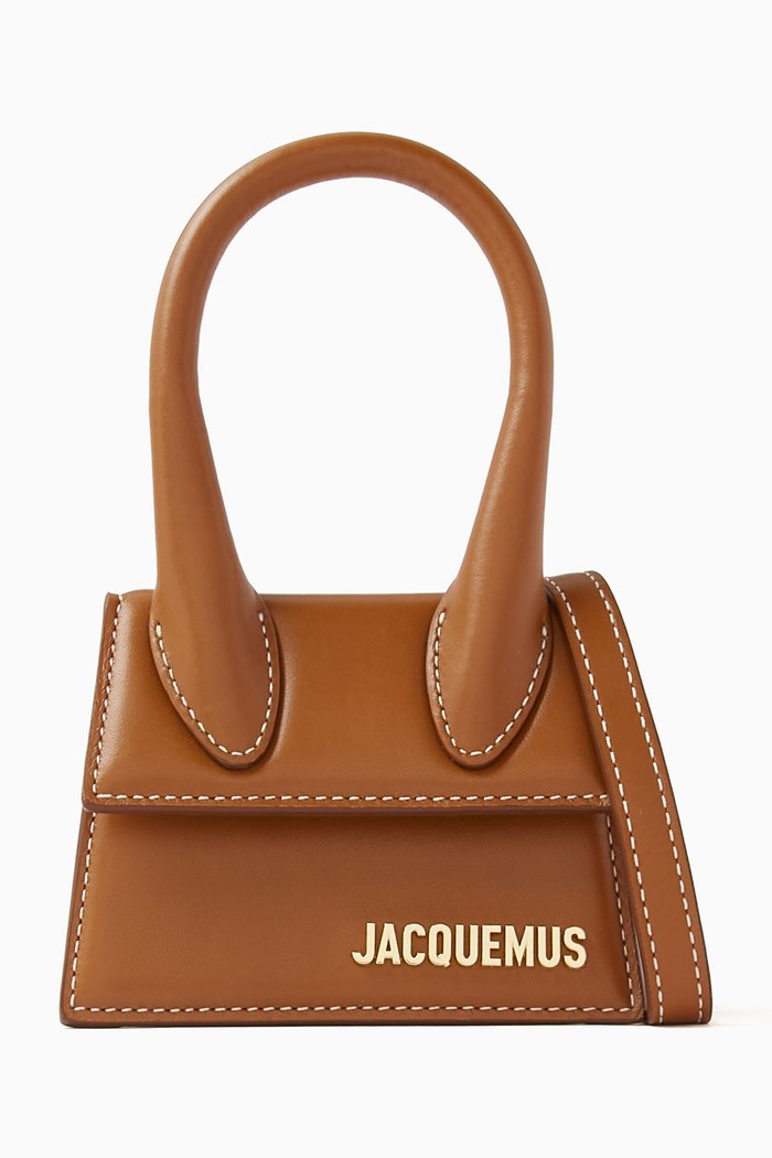 

Le Chiquito Tote Bag in Smooth Leather, Brown