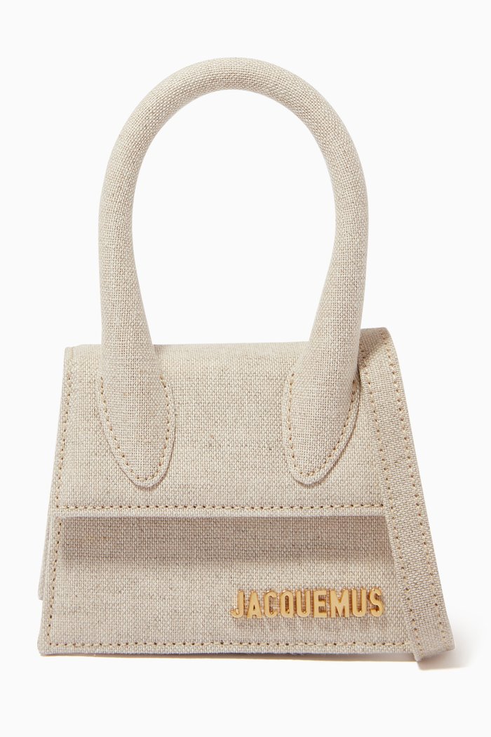 

Le Chiquito Tote Bag in Linen Canvas, Neutral