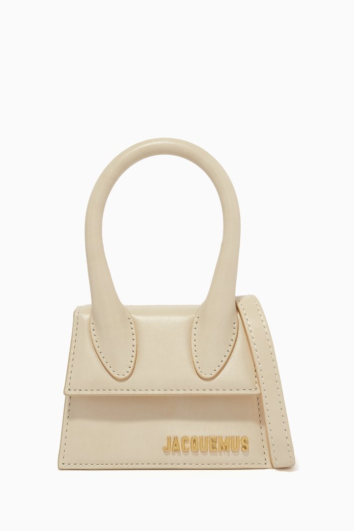 

Le Chiquito Tote Bag in Smooth Leather, Neutral