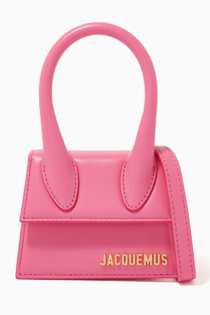 Le Chiquito Signature Mini Bag in Smooth Leather, Pink