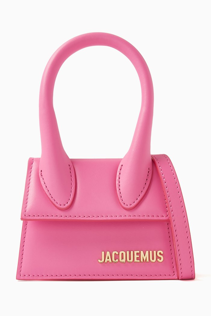 Jacquemus Le Chiquito Signature Handbag Mini White in Leather with