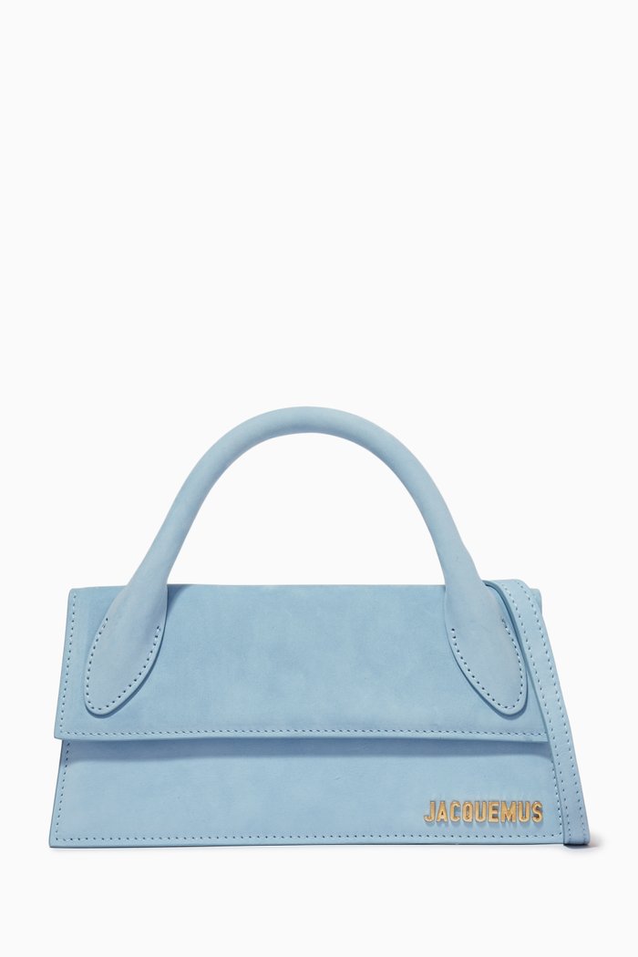 

Le Chiquito Long Bag in Leather, Blue