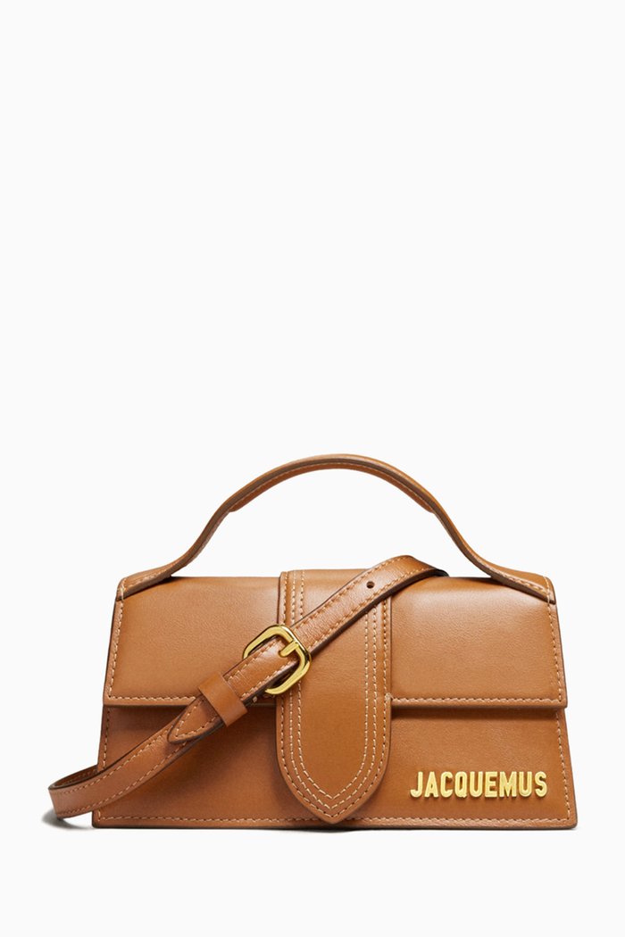 Le Bambino Mini Tote Bag in Leather, Brown