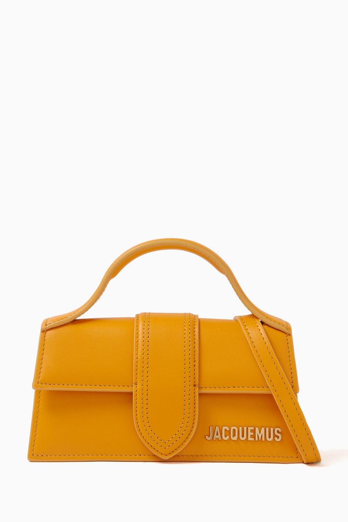 

Le Bambino Mini Tote Bag in Leather, Orange