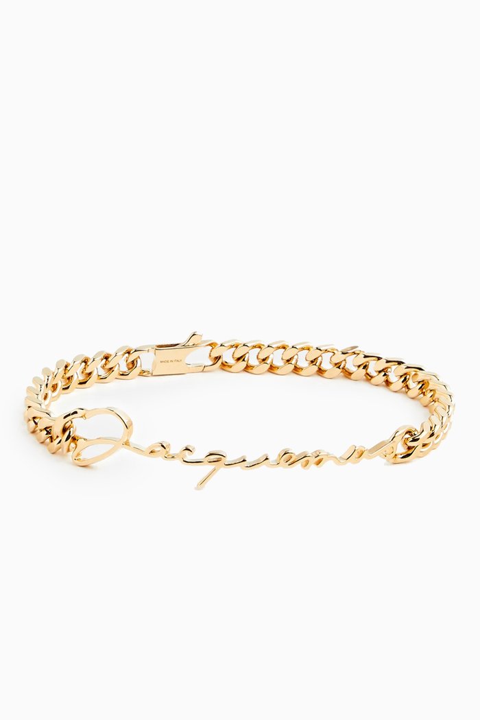 

La Gourmette Signature Chain Bracelet in Gold-plated Brass