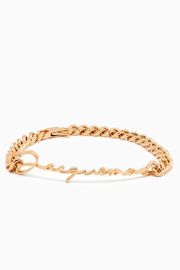 

La Gourmette Signature Chain Bracelet in Gold-plated Brass