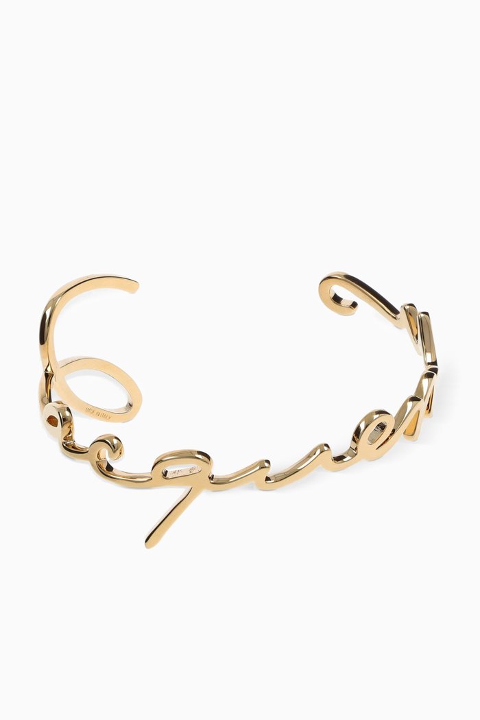 

Le Signature Cuff Bracelet in Gold-plated Brass