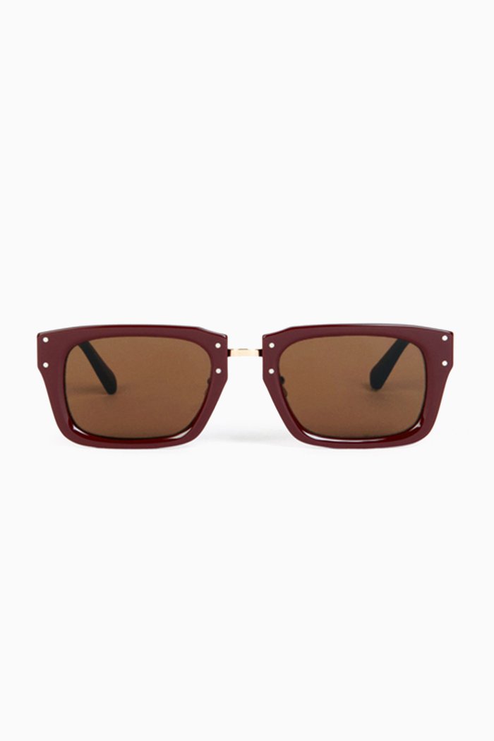 

Les Lunettes Soli Sunglasses in Acetate & Metal, Brown