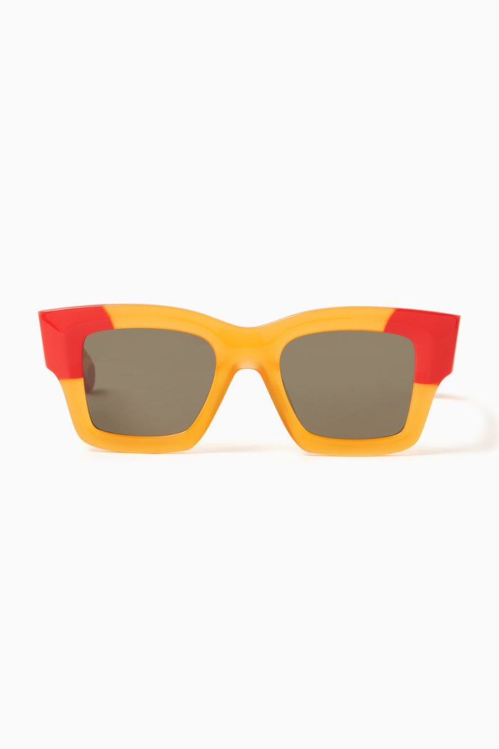 

Les Lunettes Baci Sunglasses in Acetate, Orange