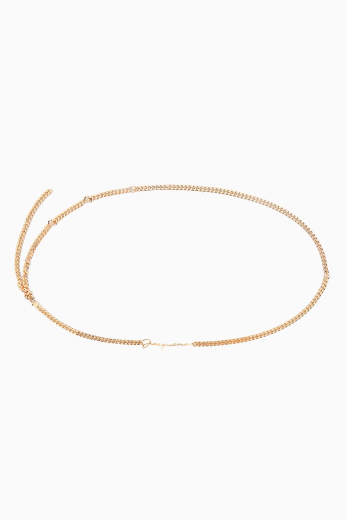 

Le Ceinture Signature Chain Belt in Gold-plated Brass