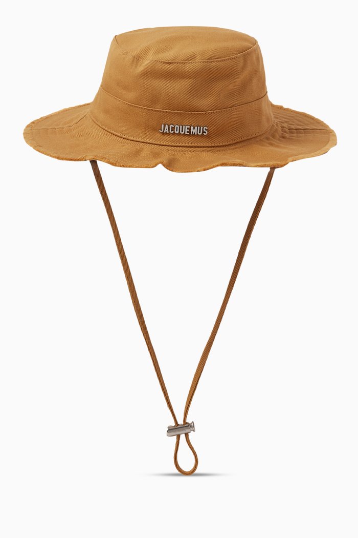 

Le Bob Artichaut Frayed Expedition Hat in Cotton, Neutral