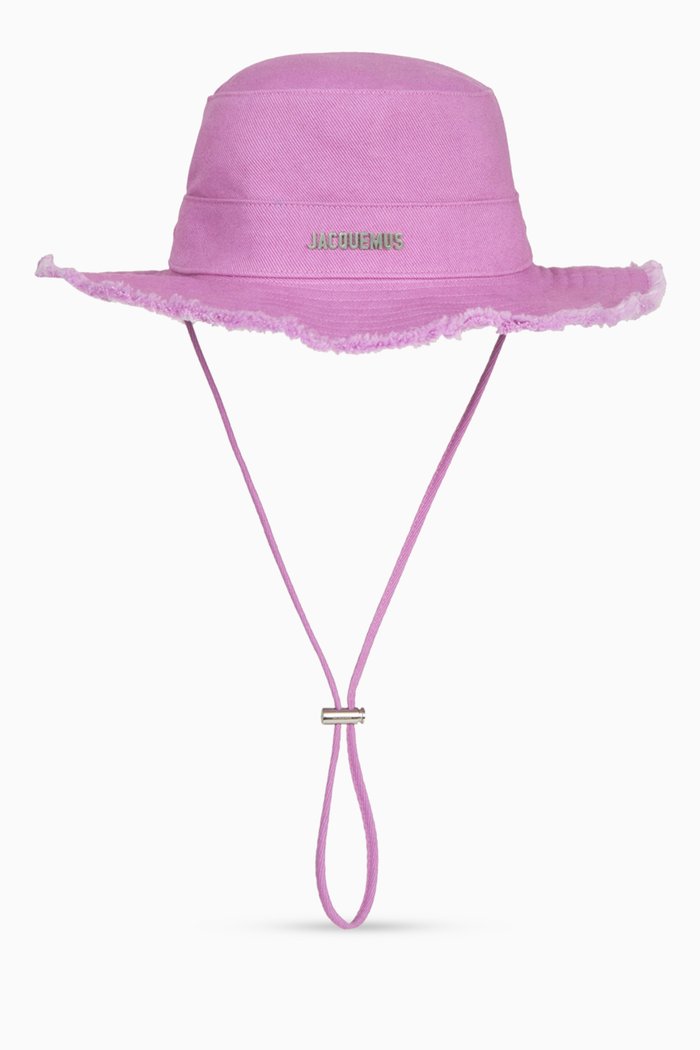 

Le Bob Artichaut Frayed Expedition Hat in Cotton, Purple