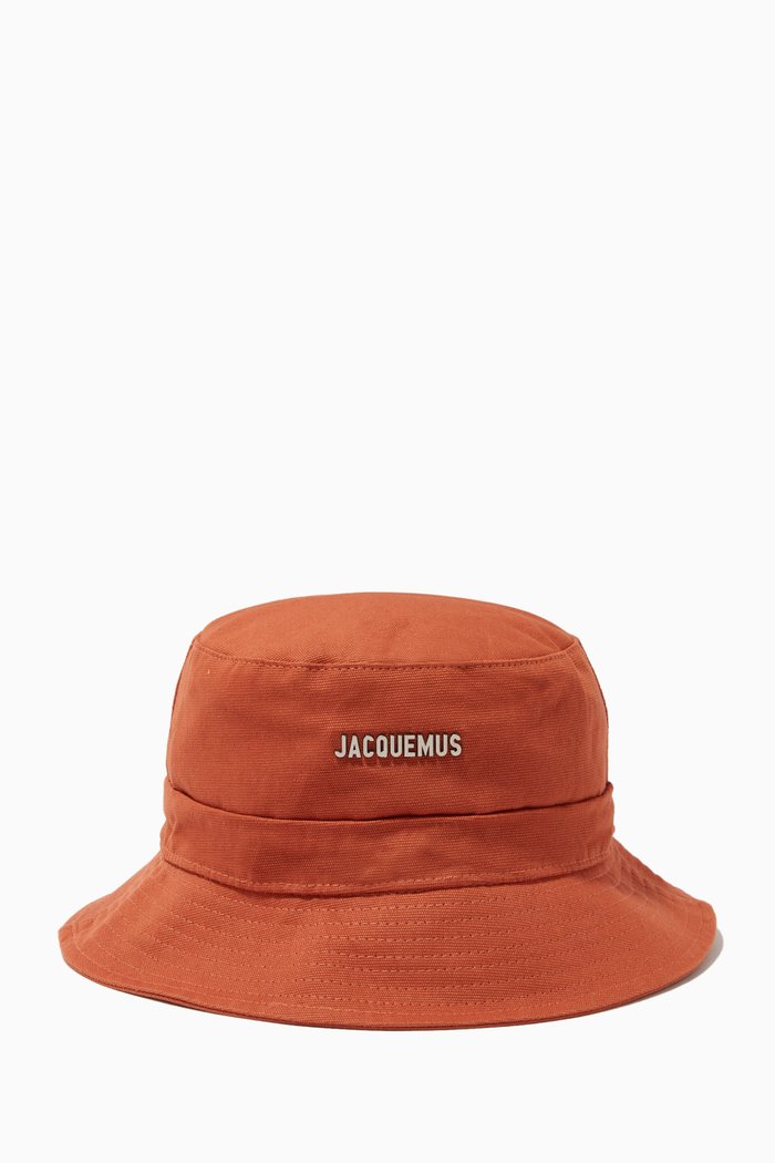 

Le Bob Gadjo Bucket Hat in Cotton-canvas, Brown