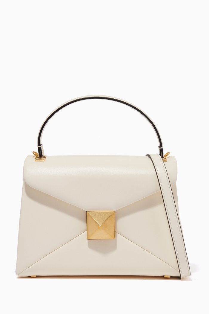 

Valentino Garavani One Stud Small Handbag in Nappa Leather, Neutral
