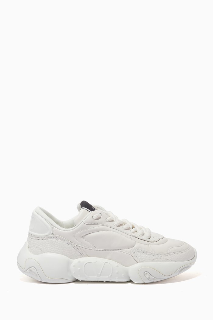 

Valentino Garavani Bubbleback Sneakers in Nappa, White