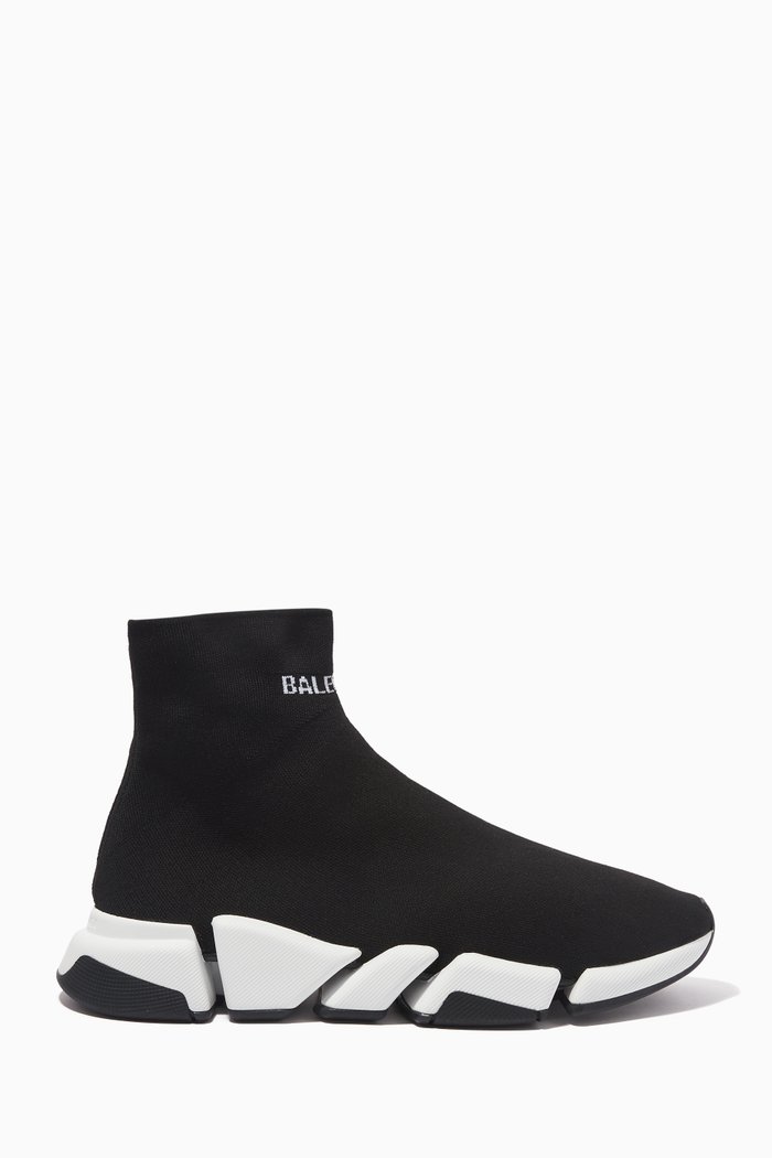 Speed 2.0 Sneakers in Recycled Knit, Black