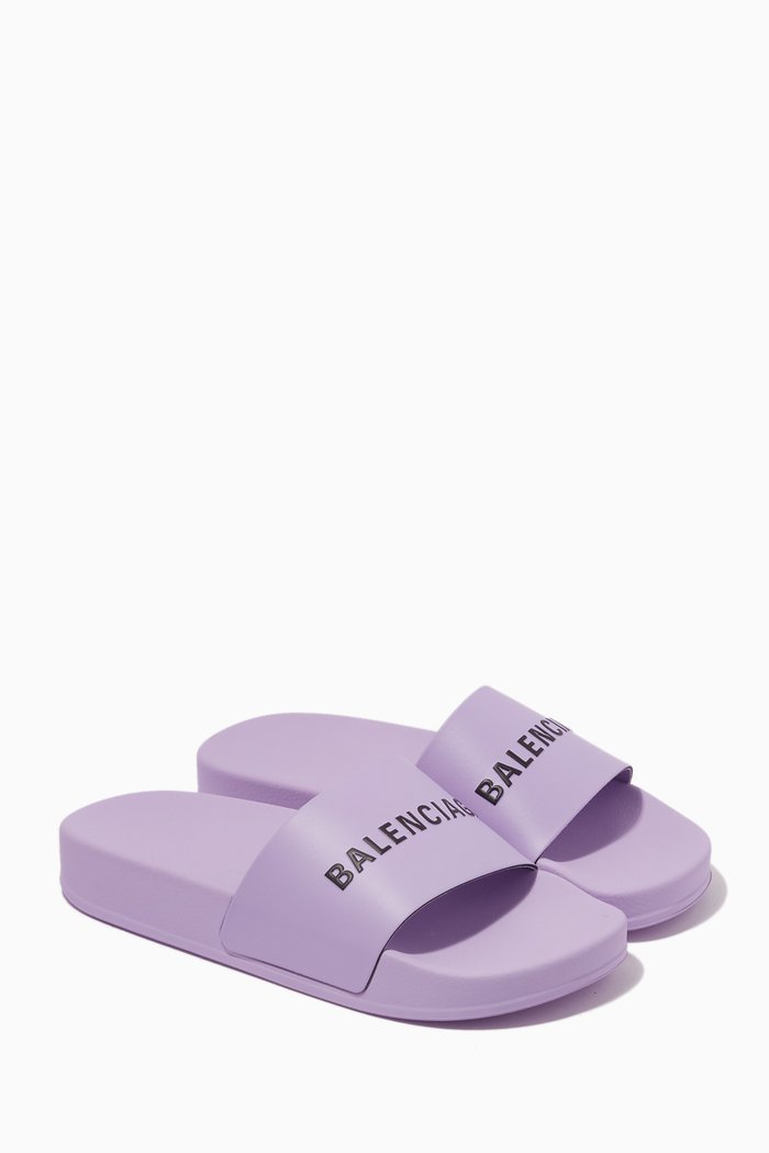 

Logo Pool Slides in Rubber, Purple