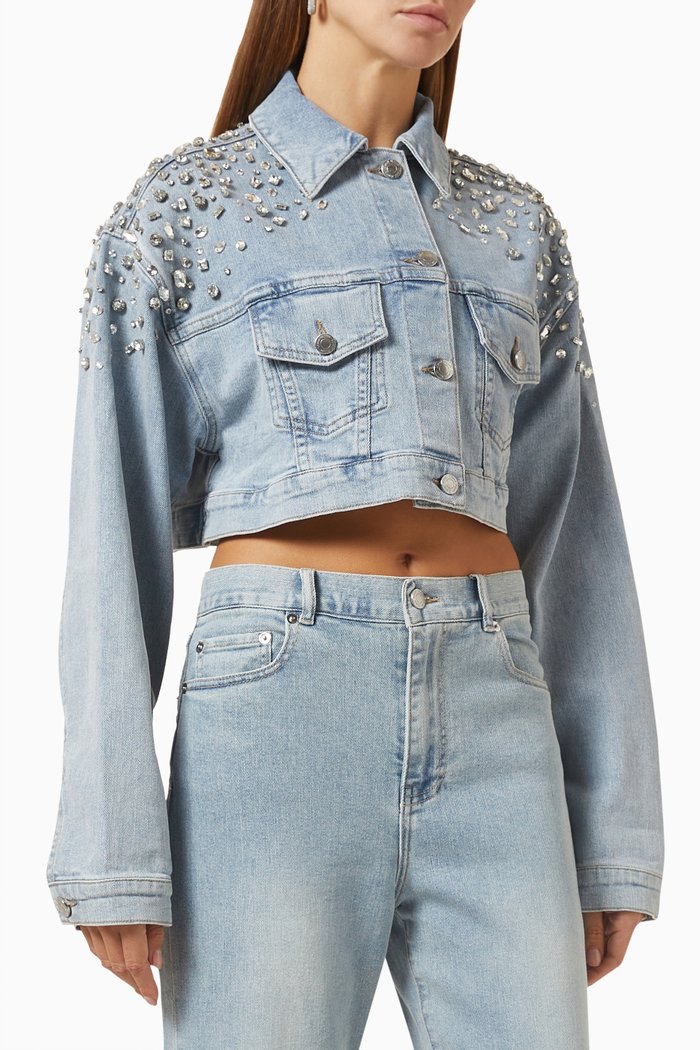 

Izar Sparkle Jacket in Stretch-denim, Blue