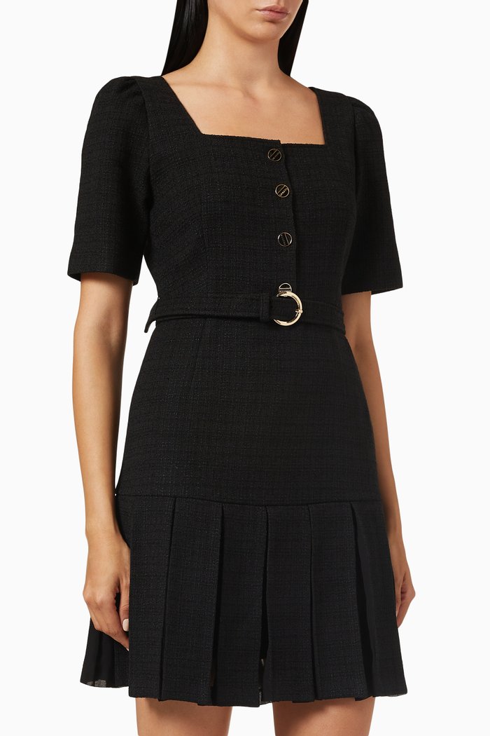 

Tweed Mini Dress, Black
