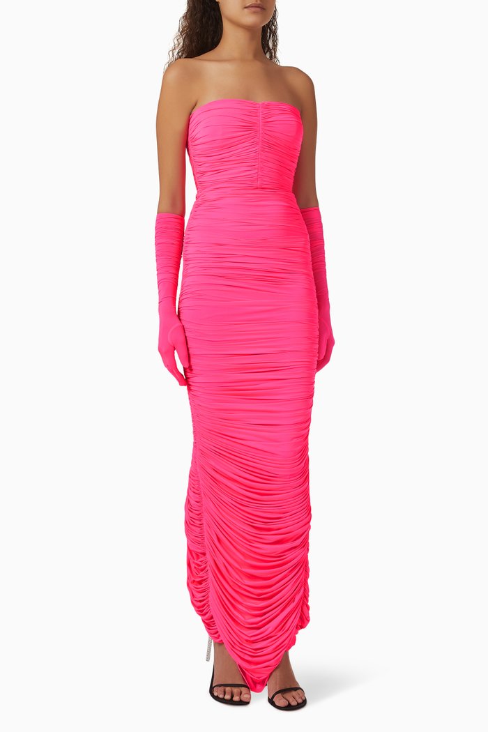 

Haynes Strapless Column Maxi Dress in Stretch-jersey, Pink