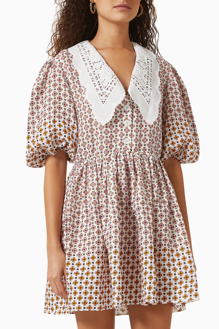 

Printed Linen Dress, Multicolour