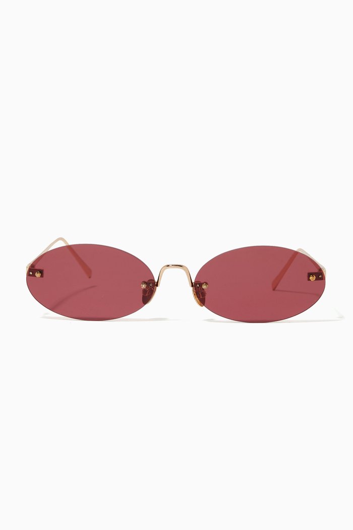 

Boccioni Sunglasses in Metal, Burgundy