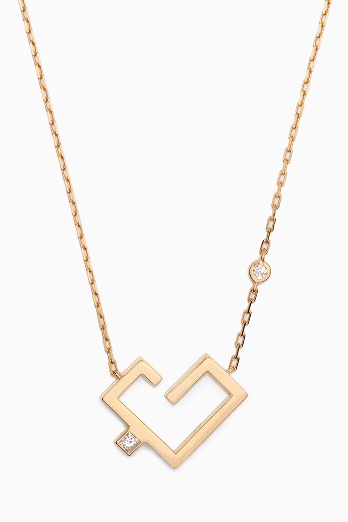 

Medium Hubb Diamond Necklace in 18kt Yellow Gold