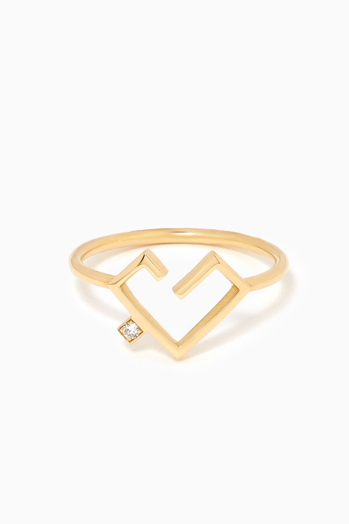 

Hubb Diamond Ring in 18kt Yellow Gold