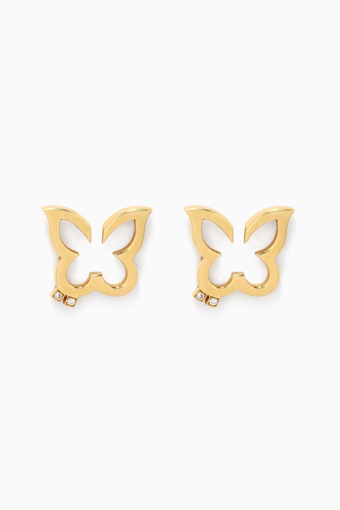 

Hurriyah Diamond Stud Earrings in 18kt Yellow Gold