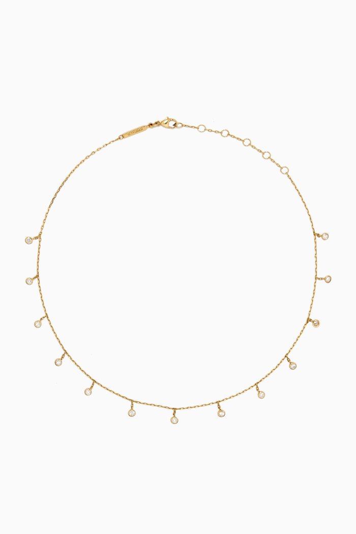 

Sparkle Round Diamond Choker in 18kt Yellow Gold